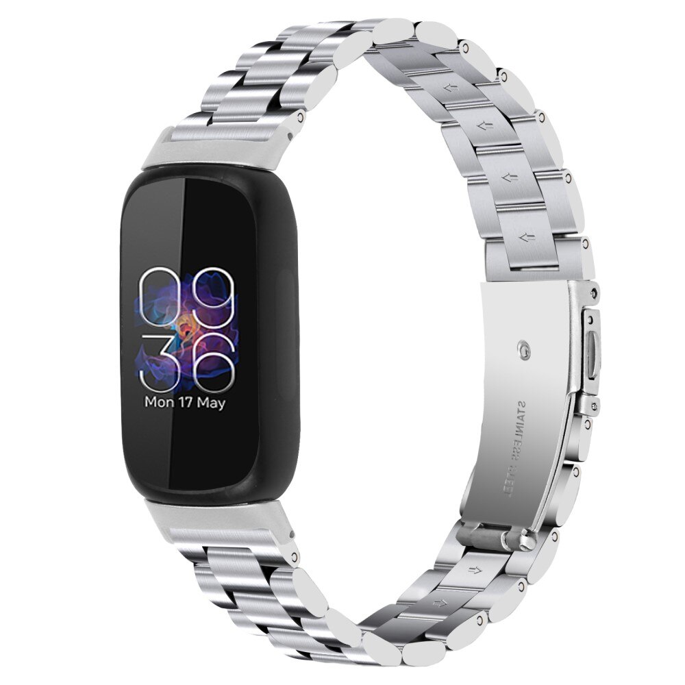 Correa de acero Fitbit Inspire 3 plata