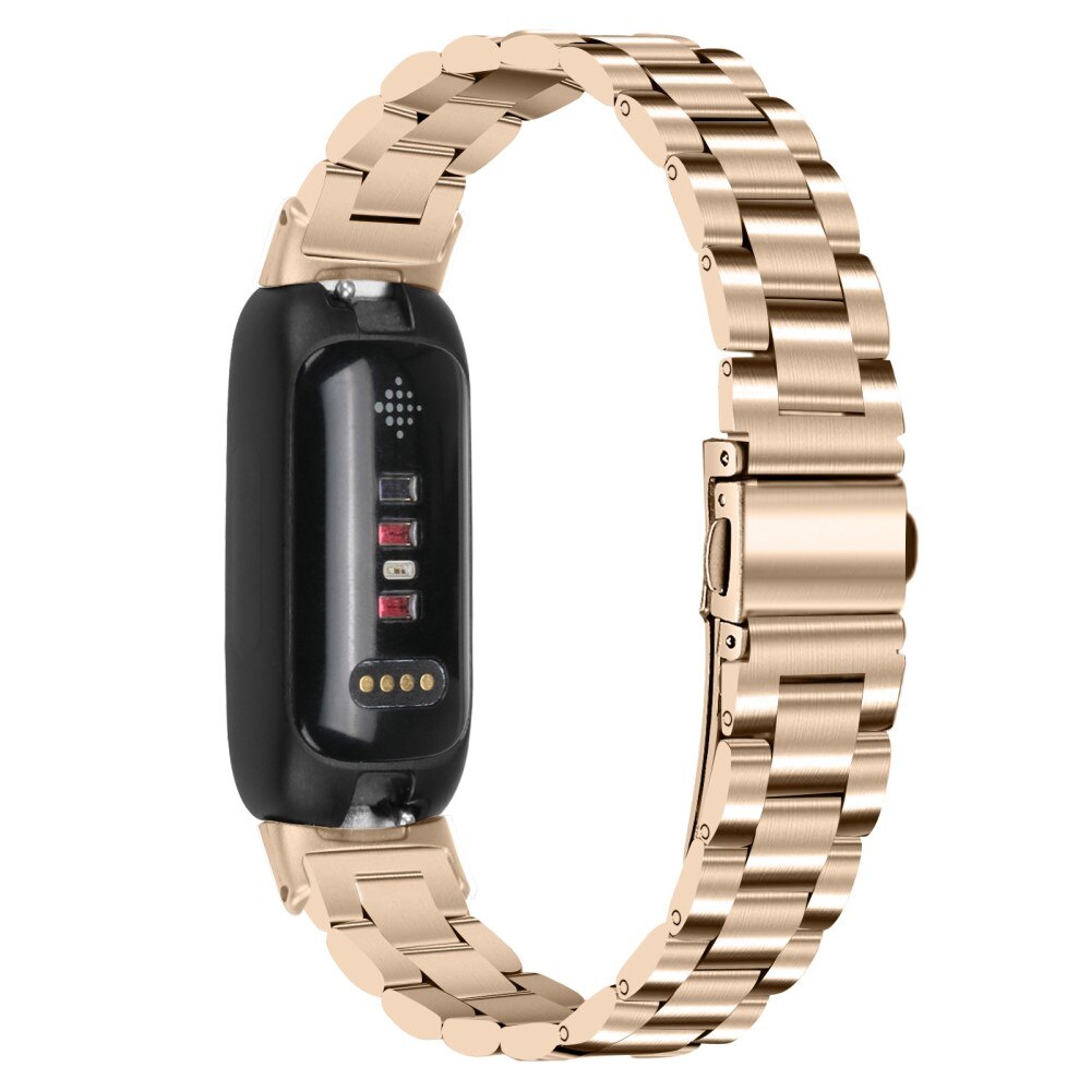 Correa de acero Fitbit Inspire 3 dorado champagne