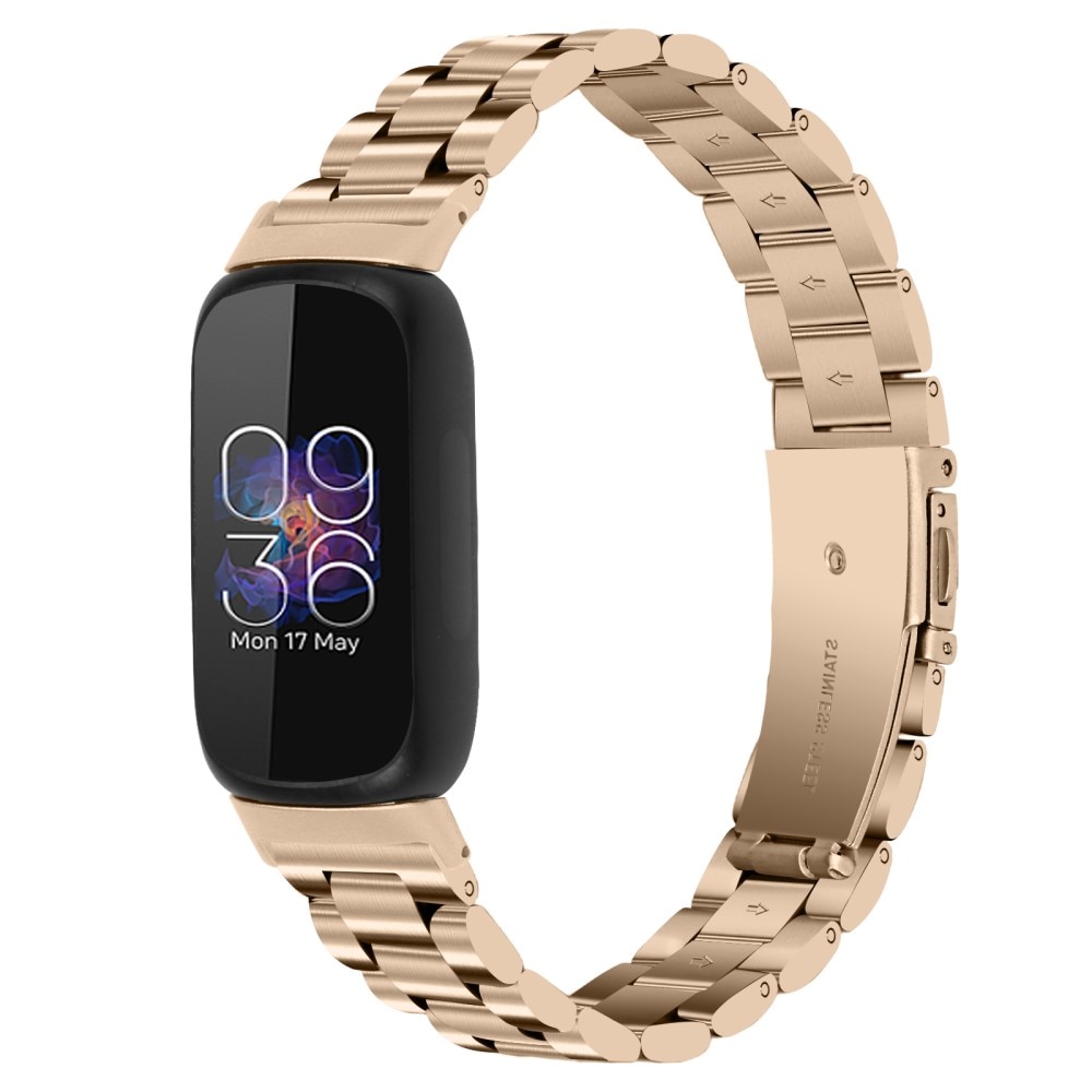 Correa de acero Fitbit Inspire 3 dorado champagne