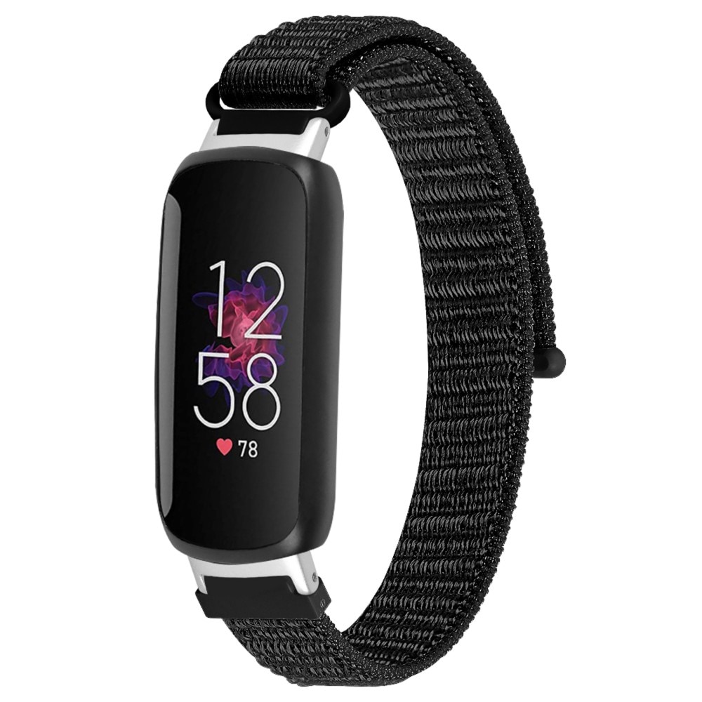 Correa de nailon Fitbit Inspire 3 Negro