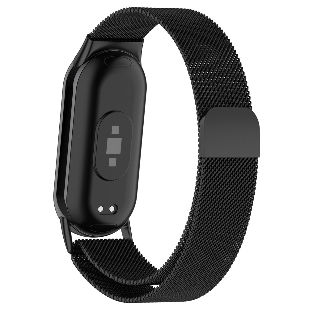 Pulsera milanesa para Xiaomi Smart Band 8, Negro