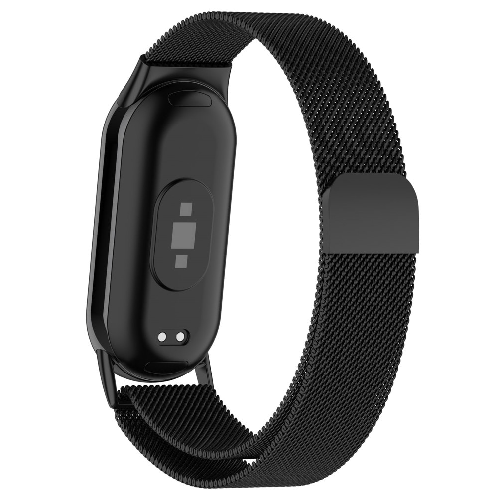 Pulsera milanesa para Xiaomi Smart Band 8, negro