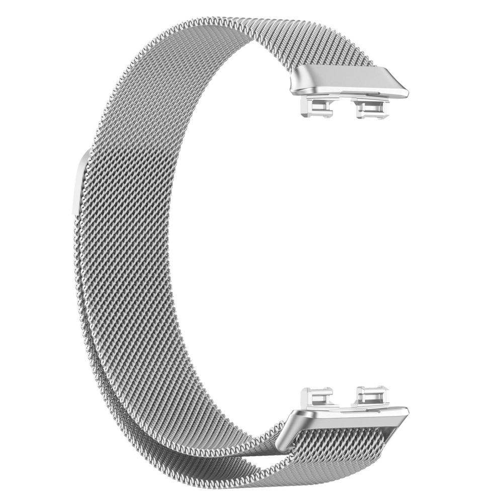 Pulsera milanesa para Huawei Band 9, Plata