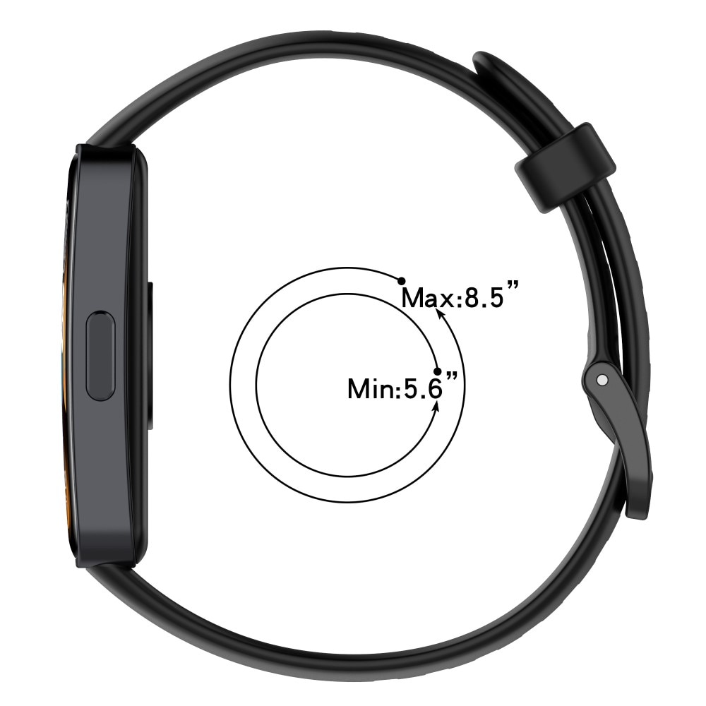 Correa de silicona para Huawei Band 9, Negro