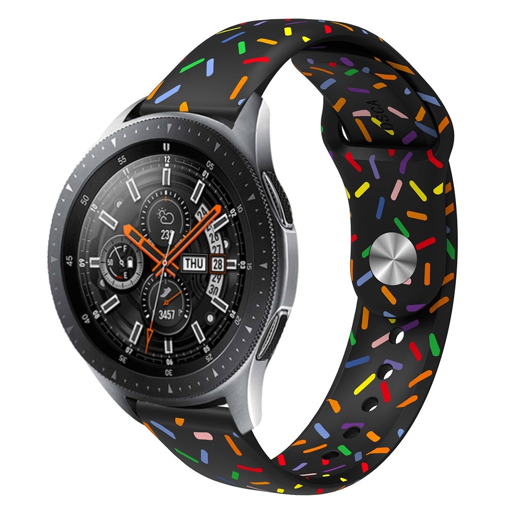 Correa de silicona para Samsung Galaxy Watch 4 Classic 46mm, negro asperja