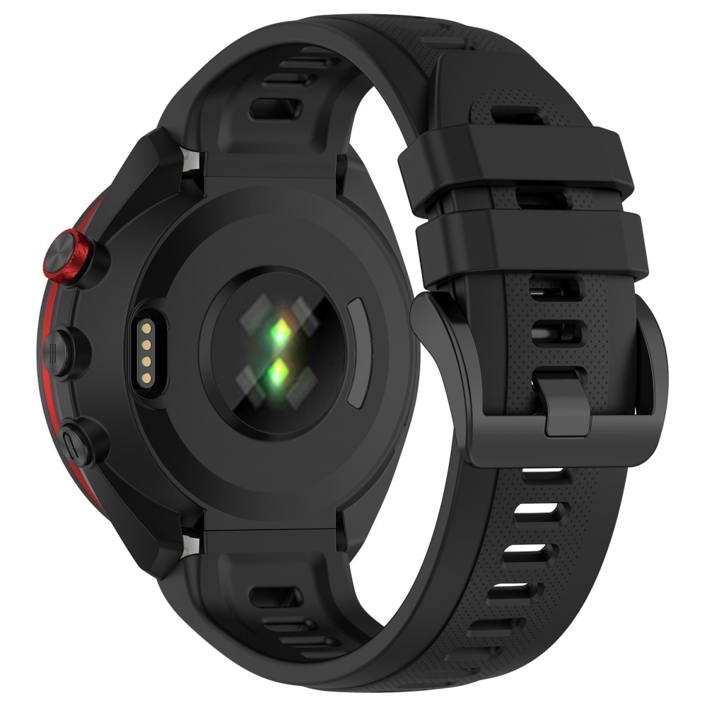 Correa de silicona para Garmin Approach S70 47mm, Negro