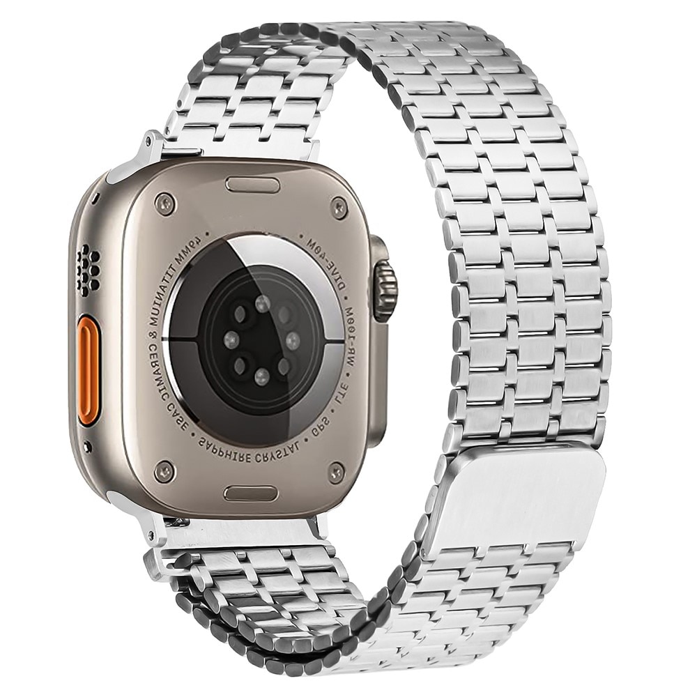 Correa Magnetic Business Apple Watch Ultra 49mm plata