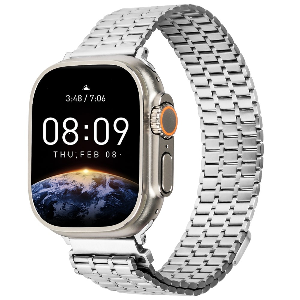 Correa Magnetic Business Apple Watch 45mm Series 7 plata