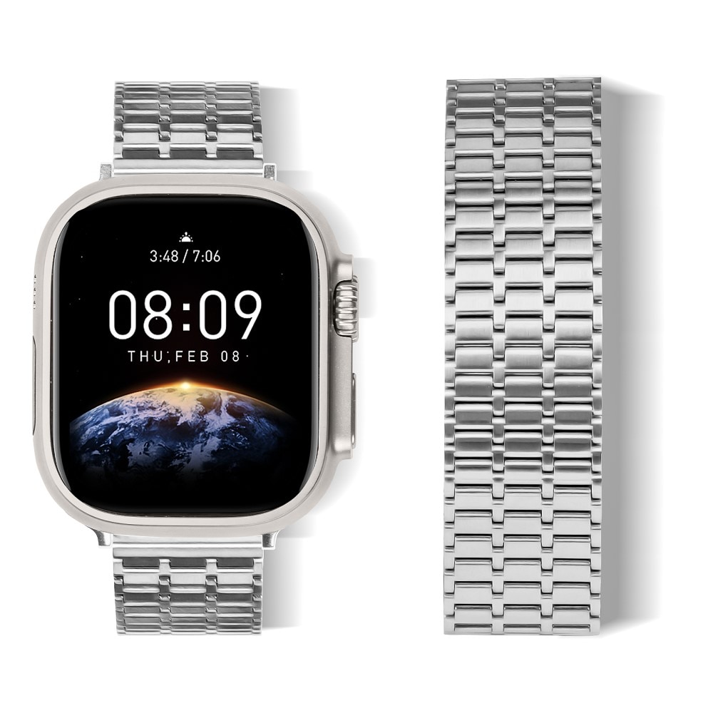 Correa Magnetic Business Apple Watch Ultra 49mm plata