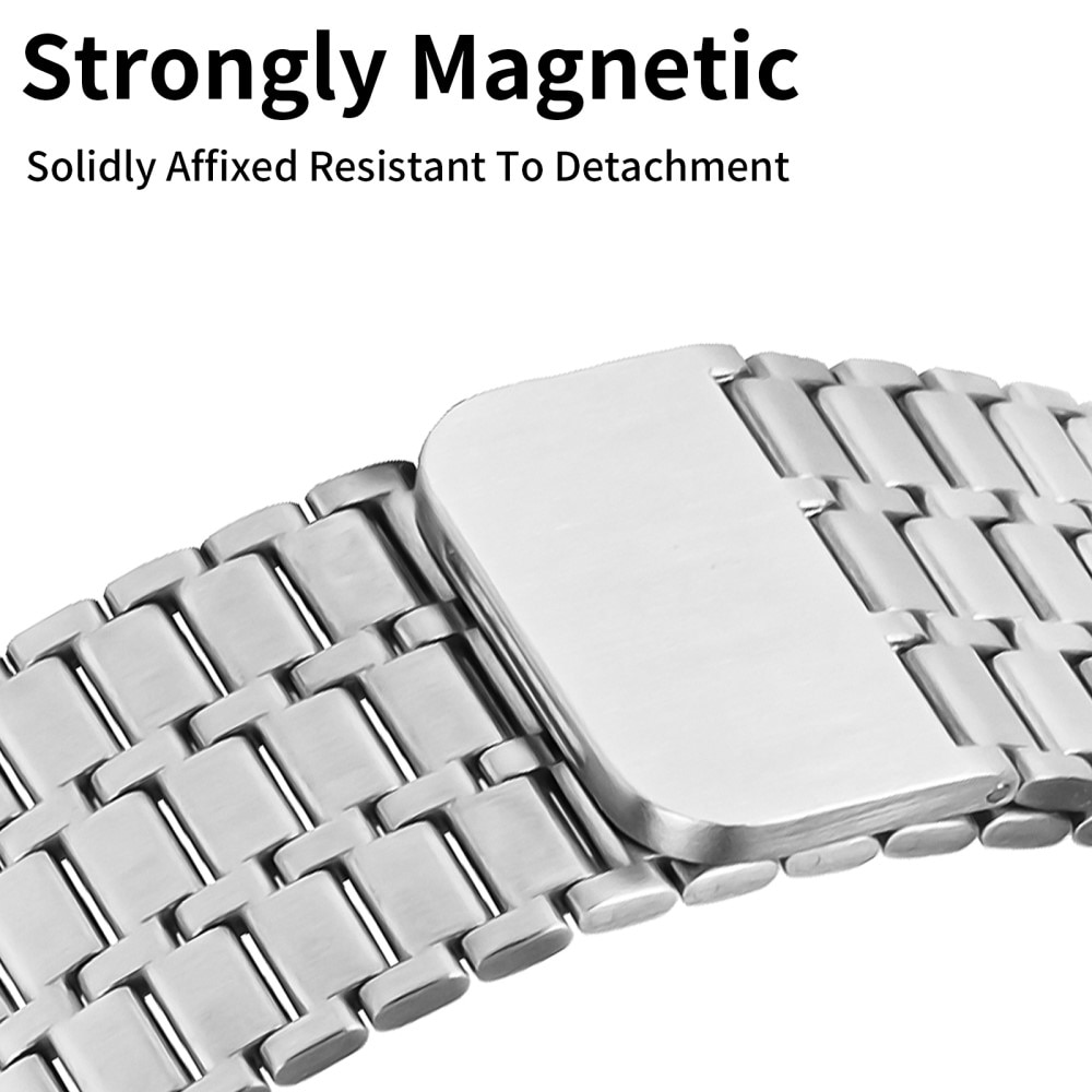 Correa Magnetic Business Apple Watch Ultra 49mm plata