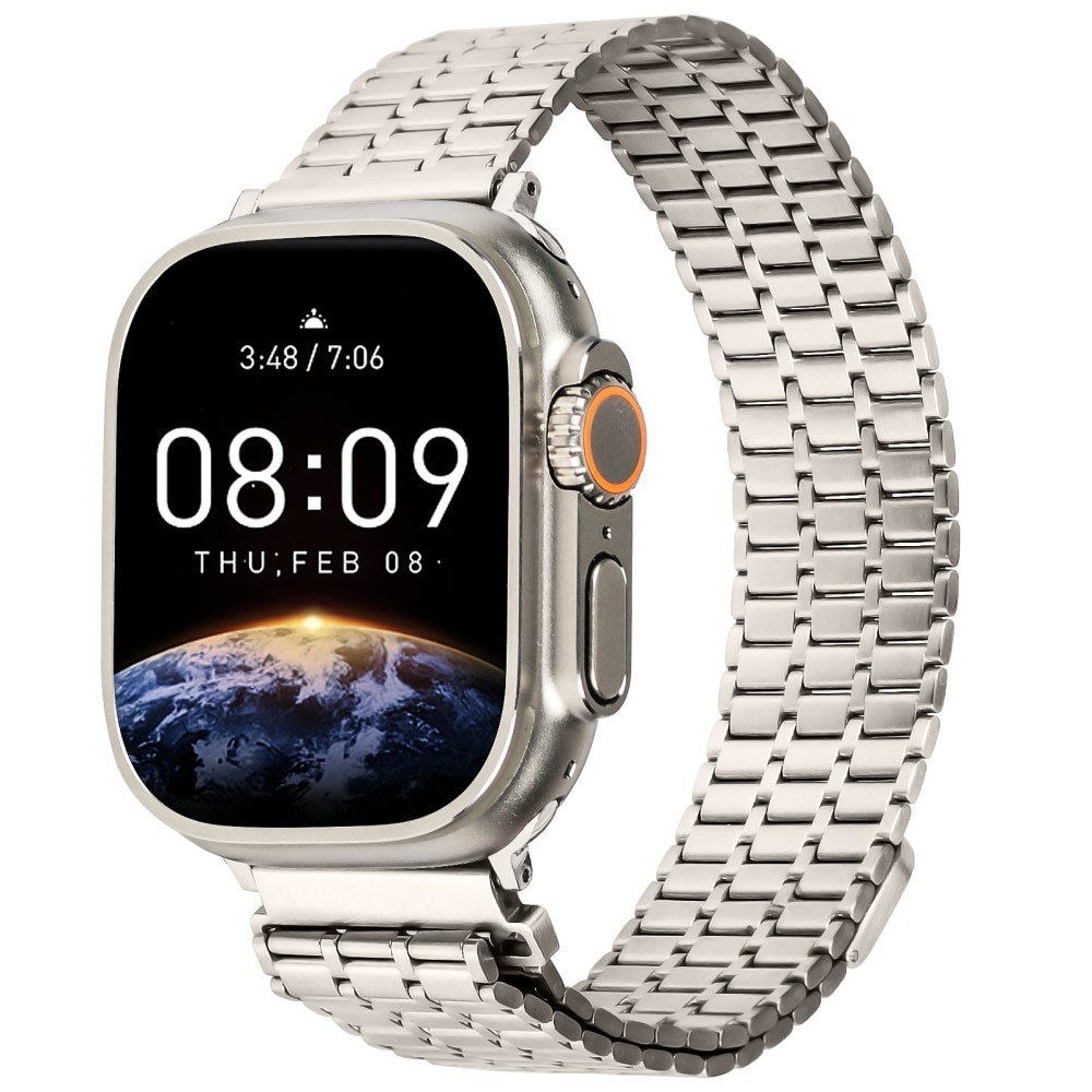 Correa Magnetic Business Apple Watch 45mm Series 8 titanio