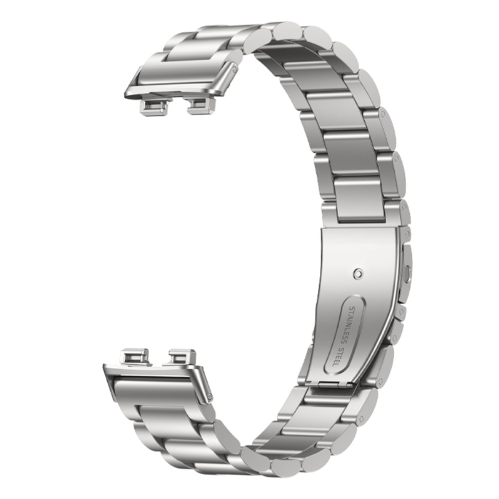 Correa de acero Huawei Band 8 plata