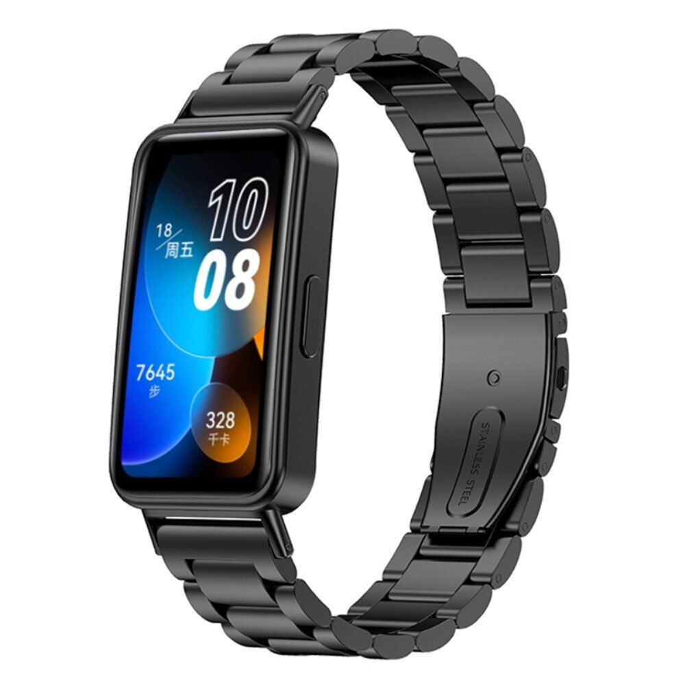 Correa de acero Huawei Band 8 Negro