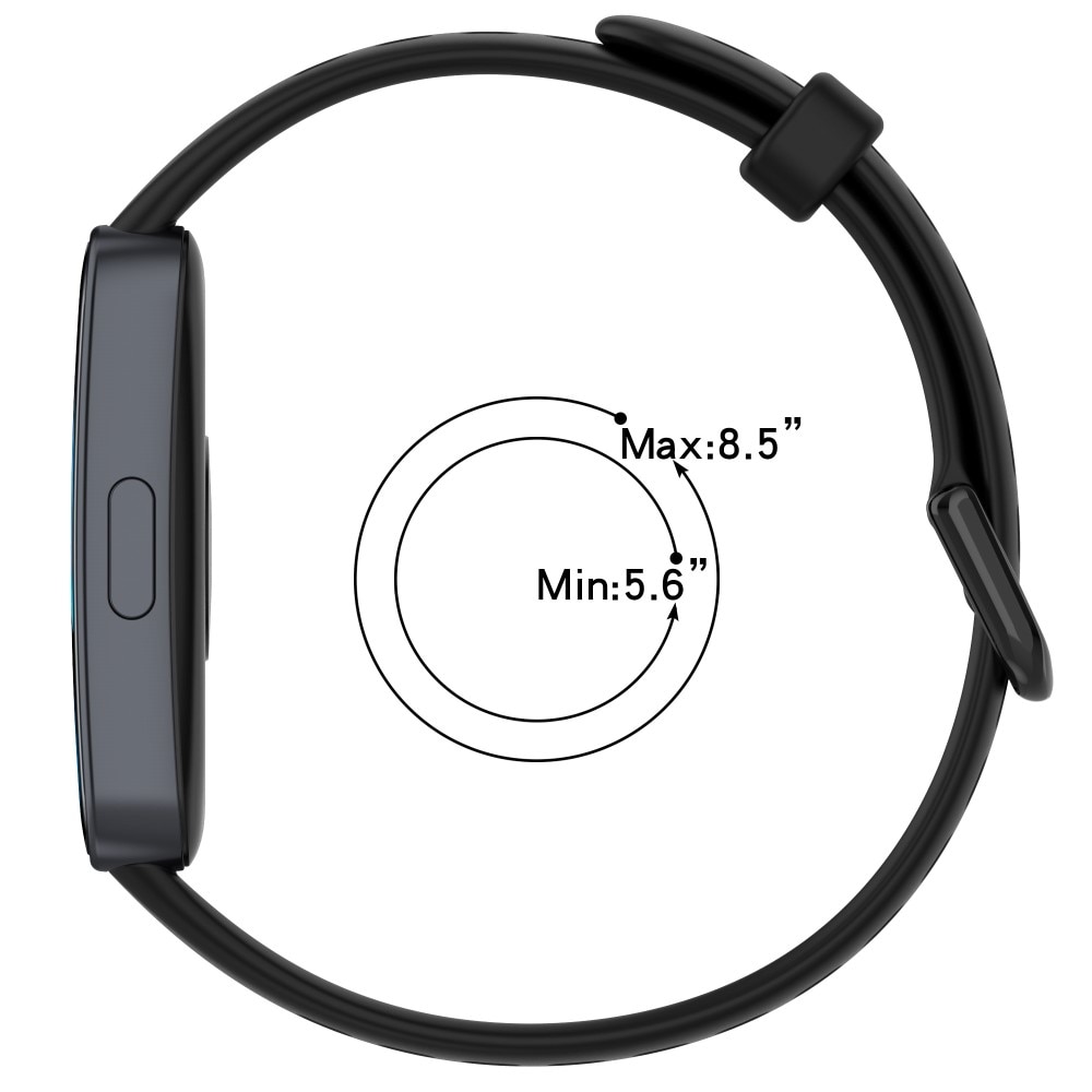 Correa Sport de silicona Huawei Band 8 negro