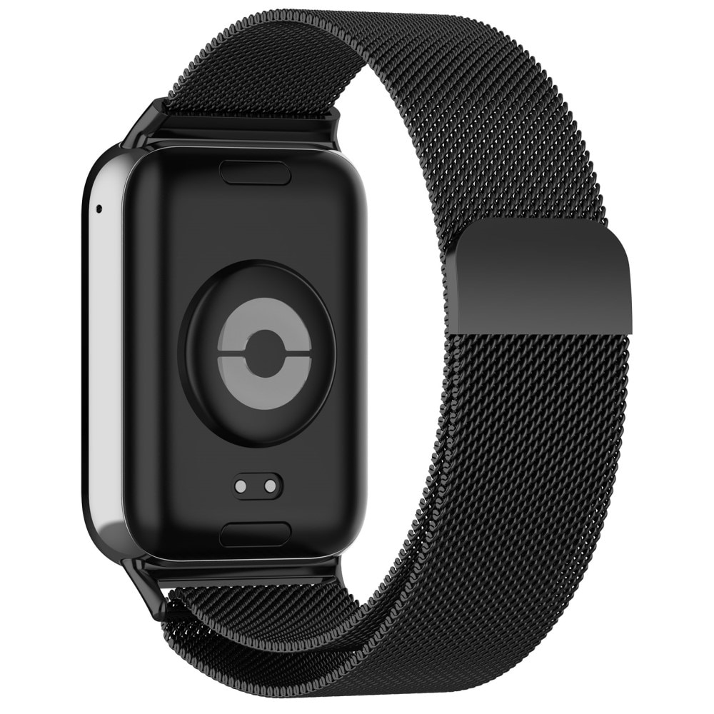 Pulsera milanesa para Xiaomi Smart Band 8 Pro, Negro