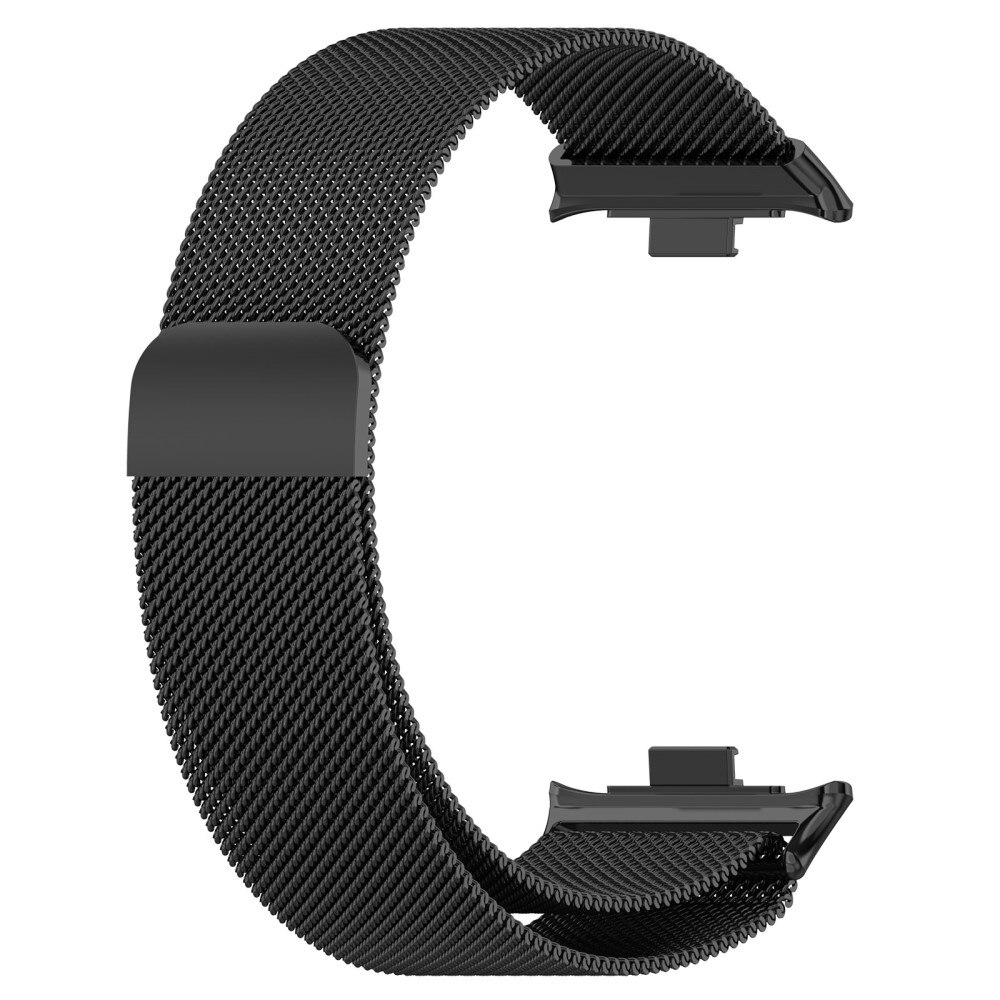 Pulsera milanesa para Xiaomi Smart Band 8 Pro, Negro