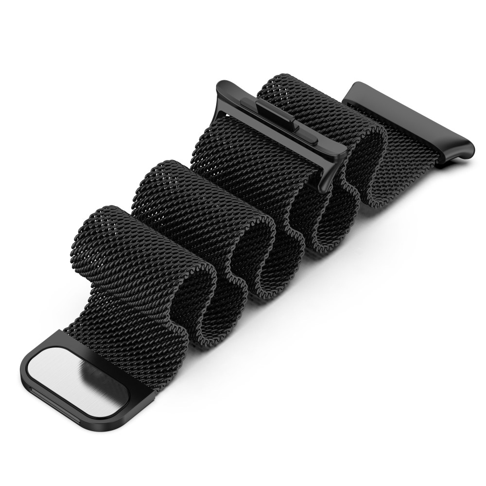 Pulsera milanesa para Xiaomi Smart Band 8 Pro, Negro