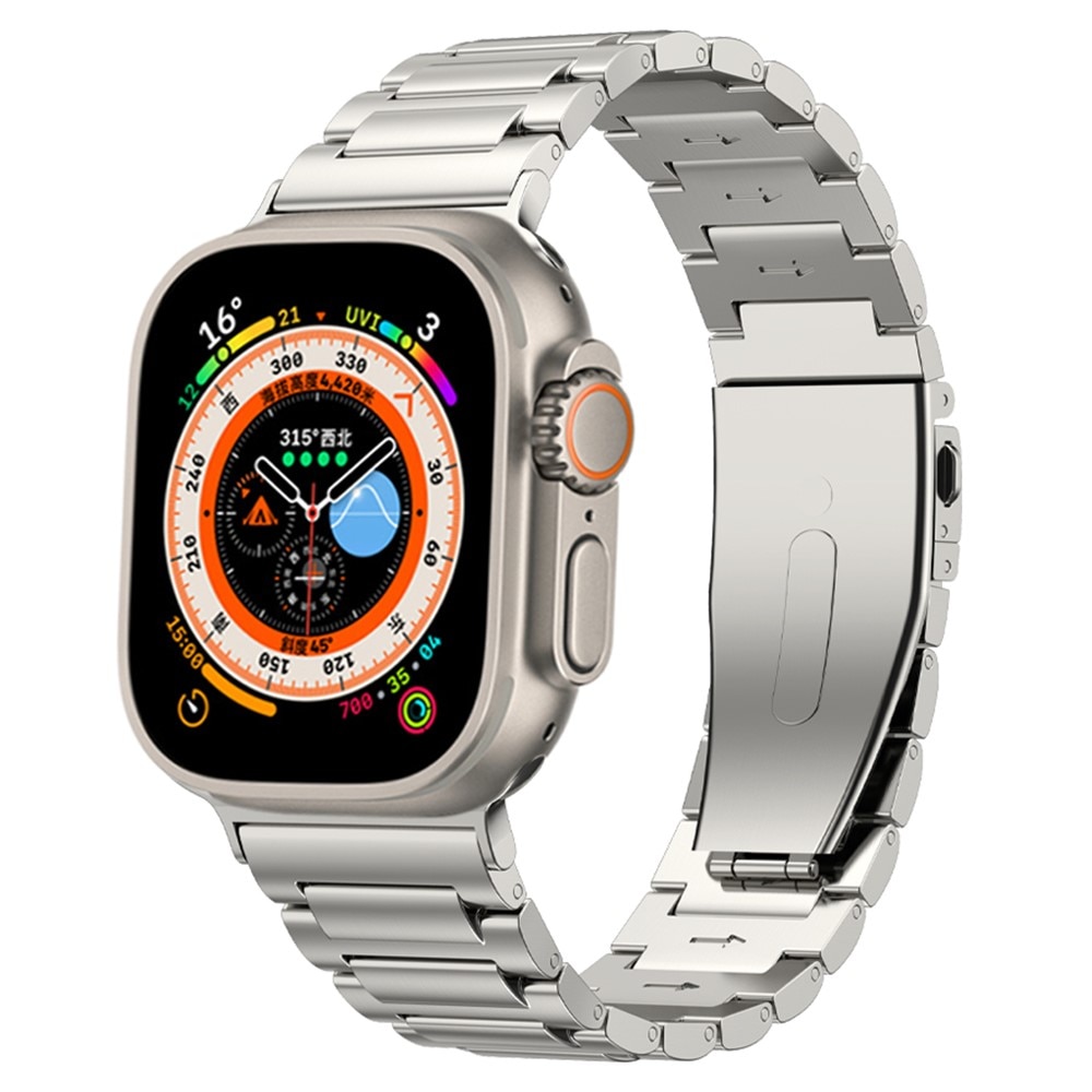 Correa de titanio Apple Watch 45mm Series 8, titanio