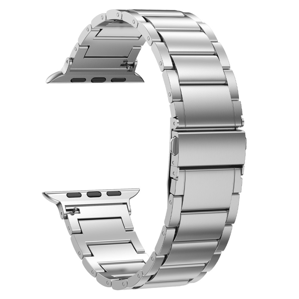 Correa de titanio Apple Watch 45mm Series 9 plata