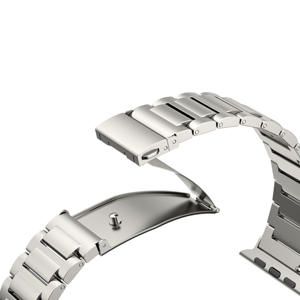 Correa de titanio Apple Watch Series 9 41mm Plata