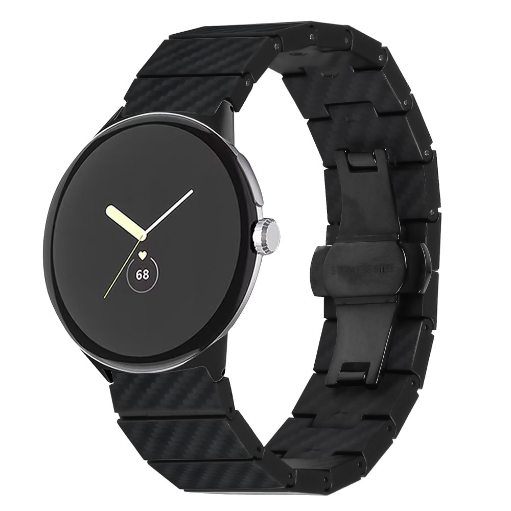 Pulsera de eslabones Fibra de carbon Google Pixel Watch negro