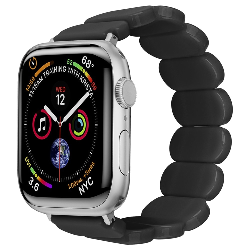 Correa resina elástica Apple Watch 45mm Series 8, negro