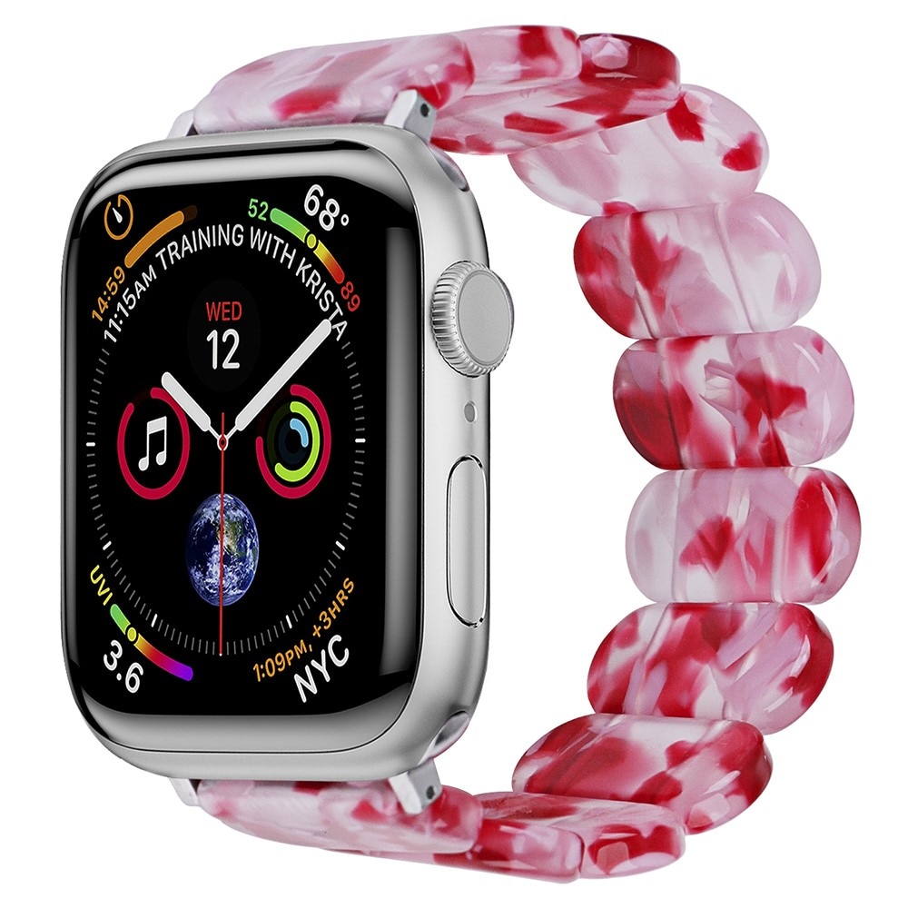 Correa resina elástica Apple Watch 44mm, mezcla rosa
