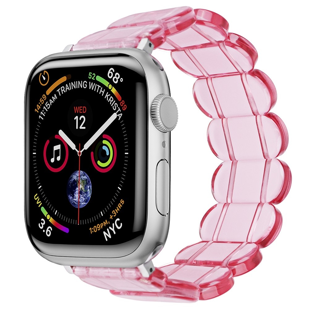 Correa resina elástica Apple Watch 45mm Series 7, rosado