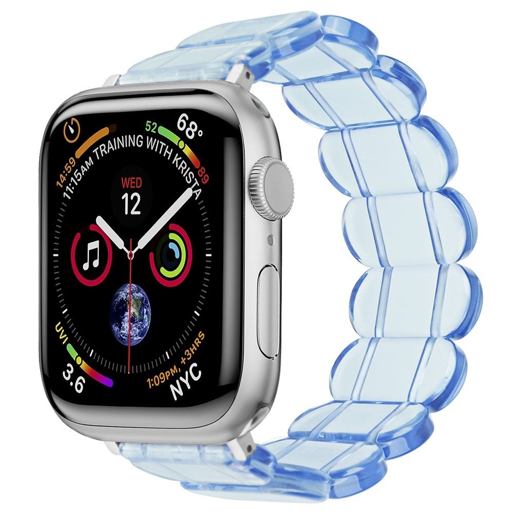 Correa resina elástica Apple Watch 44mm, azul