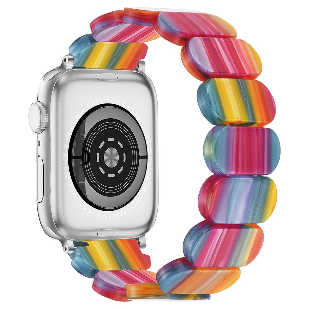 Correa resina elástica Apple Watch 45mm Series 8, Arcoíris