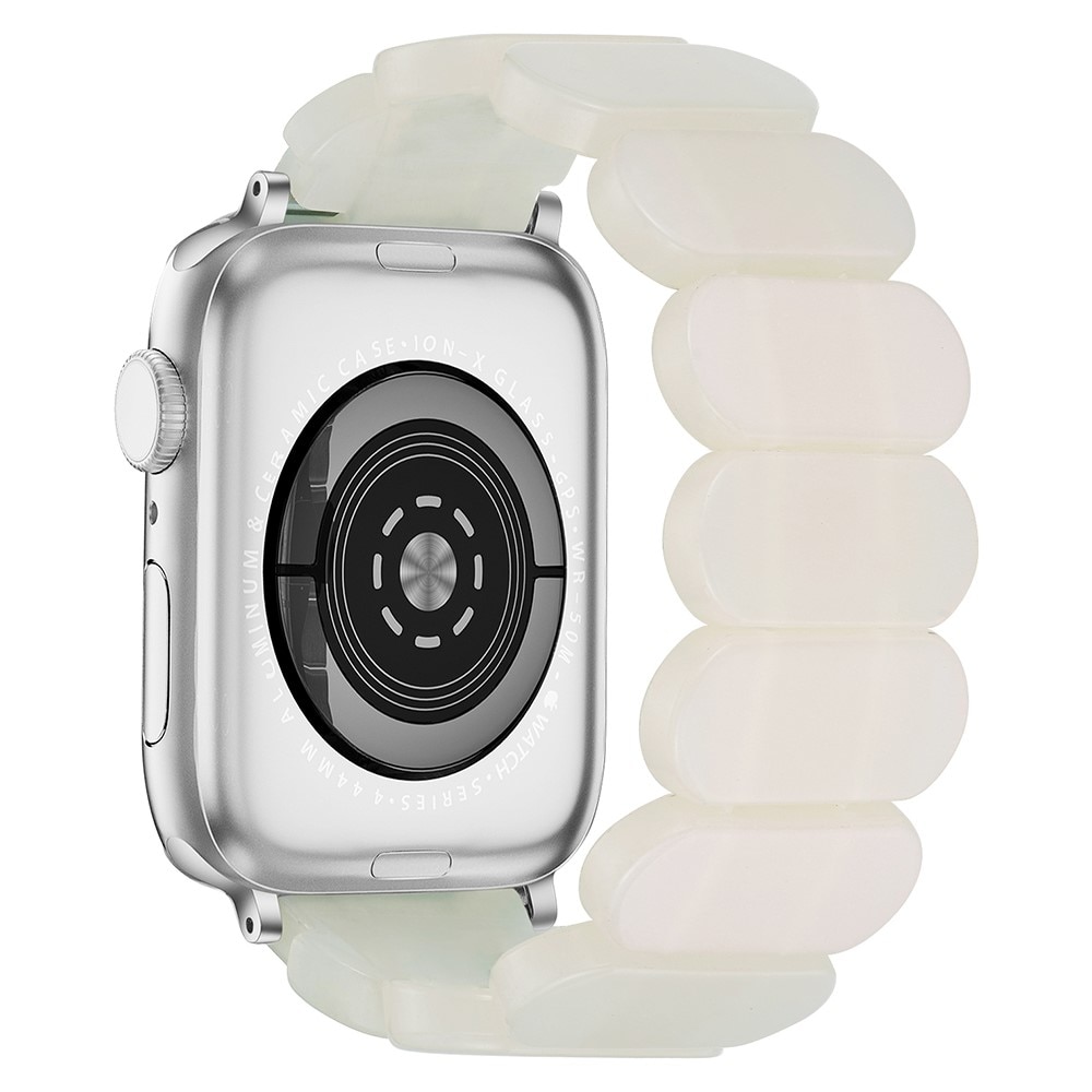 Correa resina elástica Apple Watch 40mm, blanco