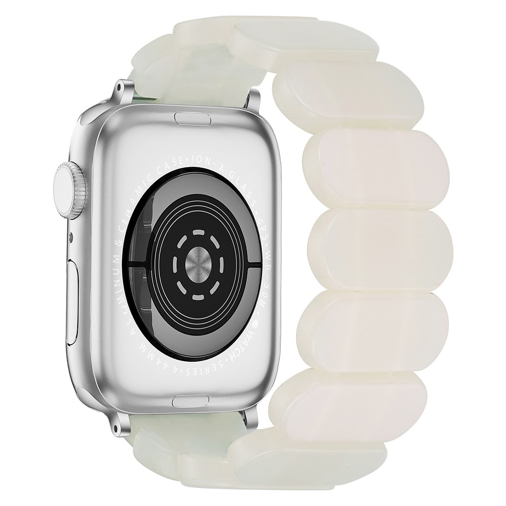 Correa resina elástica Apple Watch 41mm Series 8, blanco