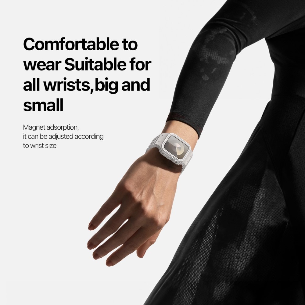 OA Series Correa de silicona con funda Apple Watch SE 40mm blanco