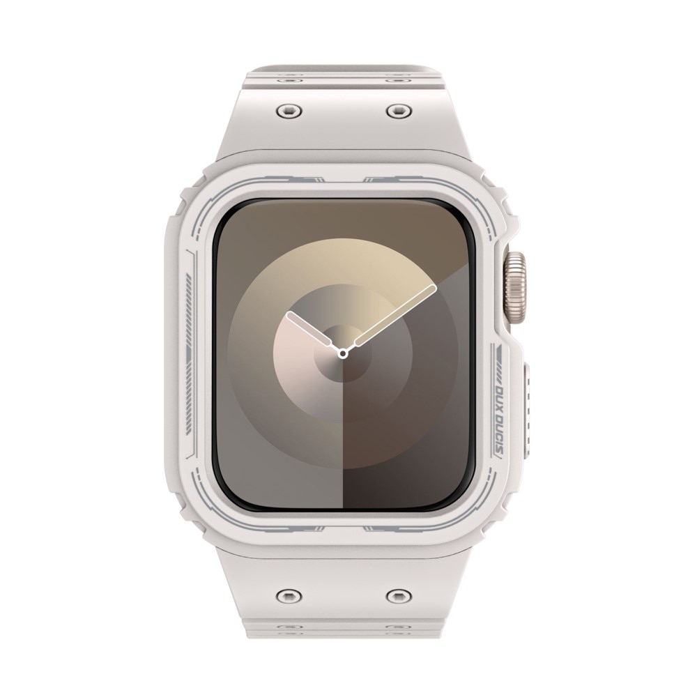 OA Series Correa de silicona con funda Apple Watch 41mm Series 7 blanco