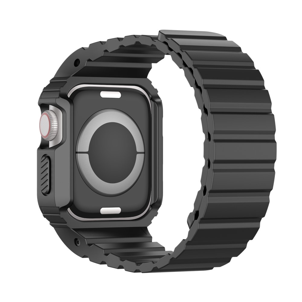 OA Series Correa de silicona con funda Apple Watch 41mm Series 9 negro