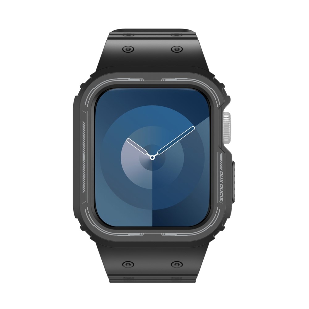 OA Series Correa de silicona con funda Apple Watch SE 44mm negro