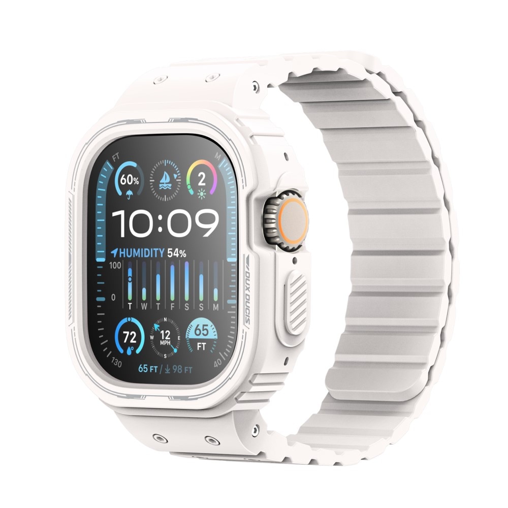OA Series Correa de silicona con funda Apple Watch Ultra 2 49mm blanco