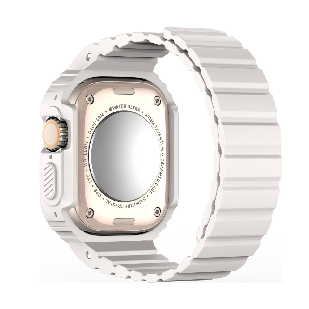 OA Series Correa de silicona con funda Apple Watch Ultra 2 49mm blanco