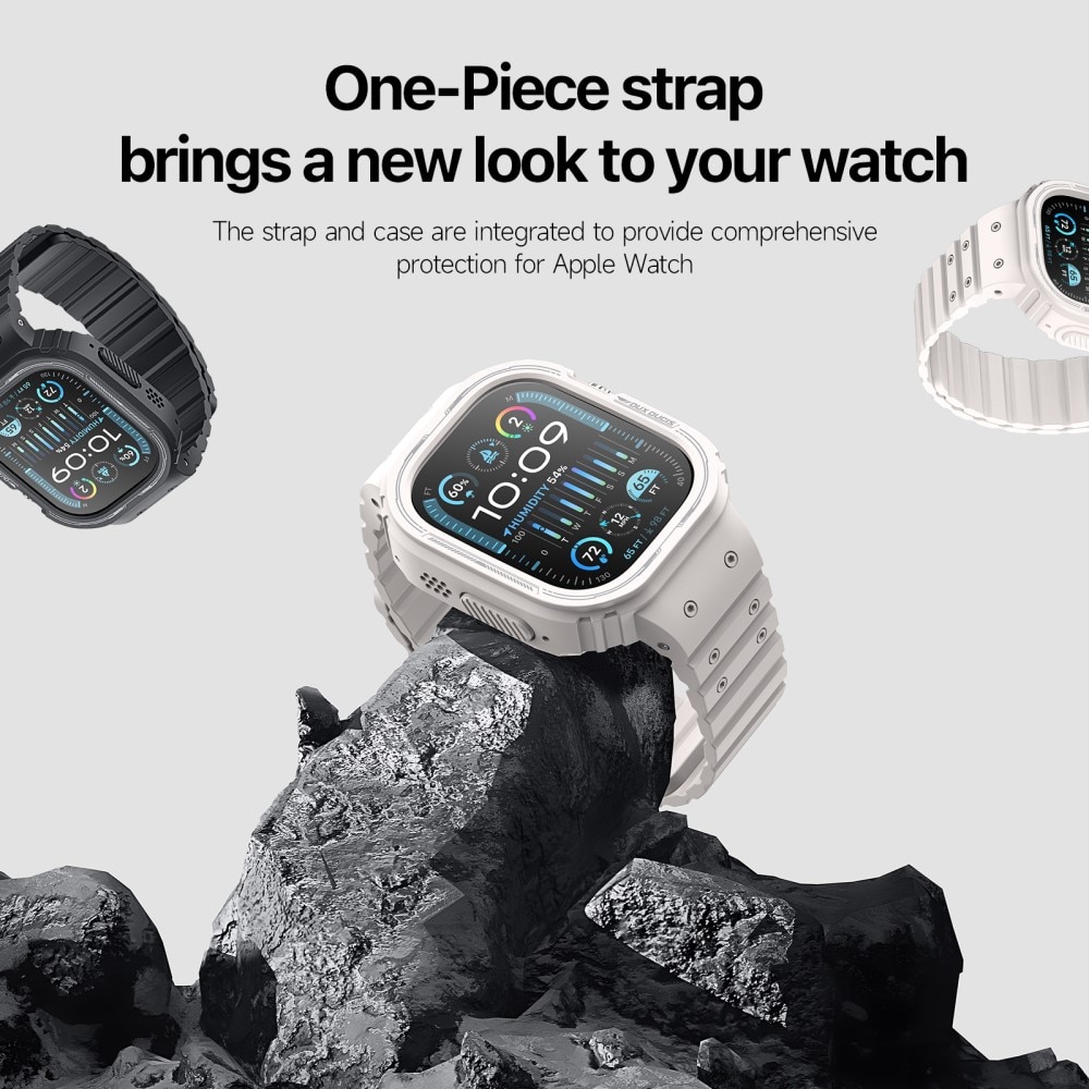 OA Series Correa de silicona con funda Apple Watch Ultra 49mm blanco