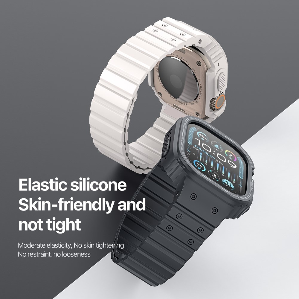 OA Series Correa de silicona con funda Apple Watch Ultra 49mm blanco