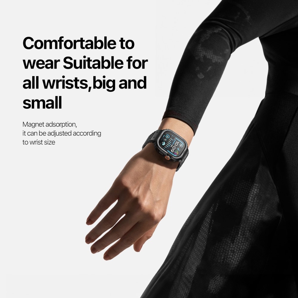 OA Series Correa de silicona con funda Apple Watch Ultra 49mm negro