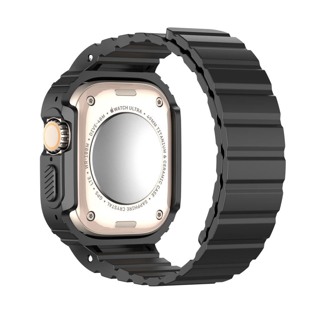 OA Series Correa de silicona con funda Apple Watch Ultra 49mm negro