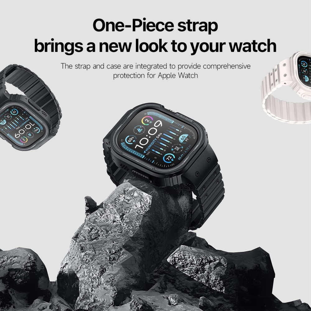 OA Series Correa de silicona con funda Apple Watch Ultra 49mm negro