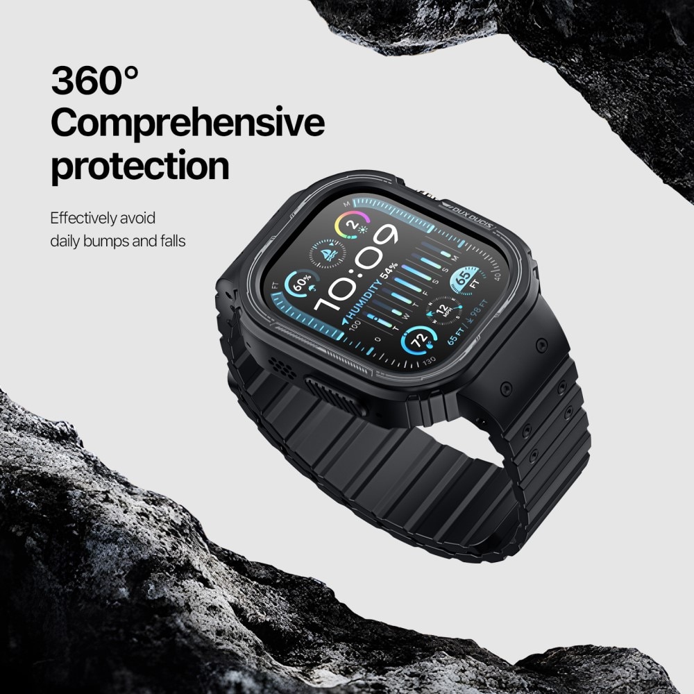 OA Series Correa de silicona con funda Apple Watch Ultra 49mm negro