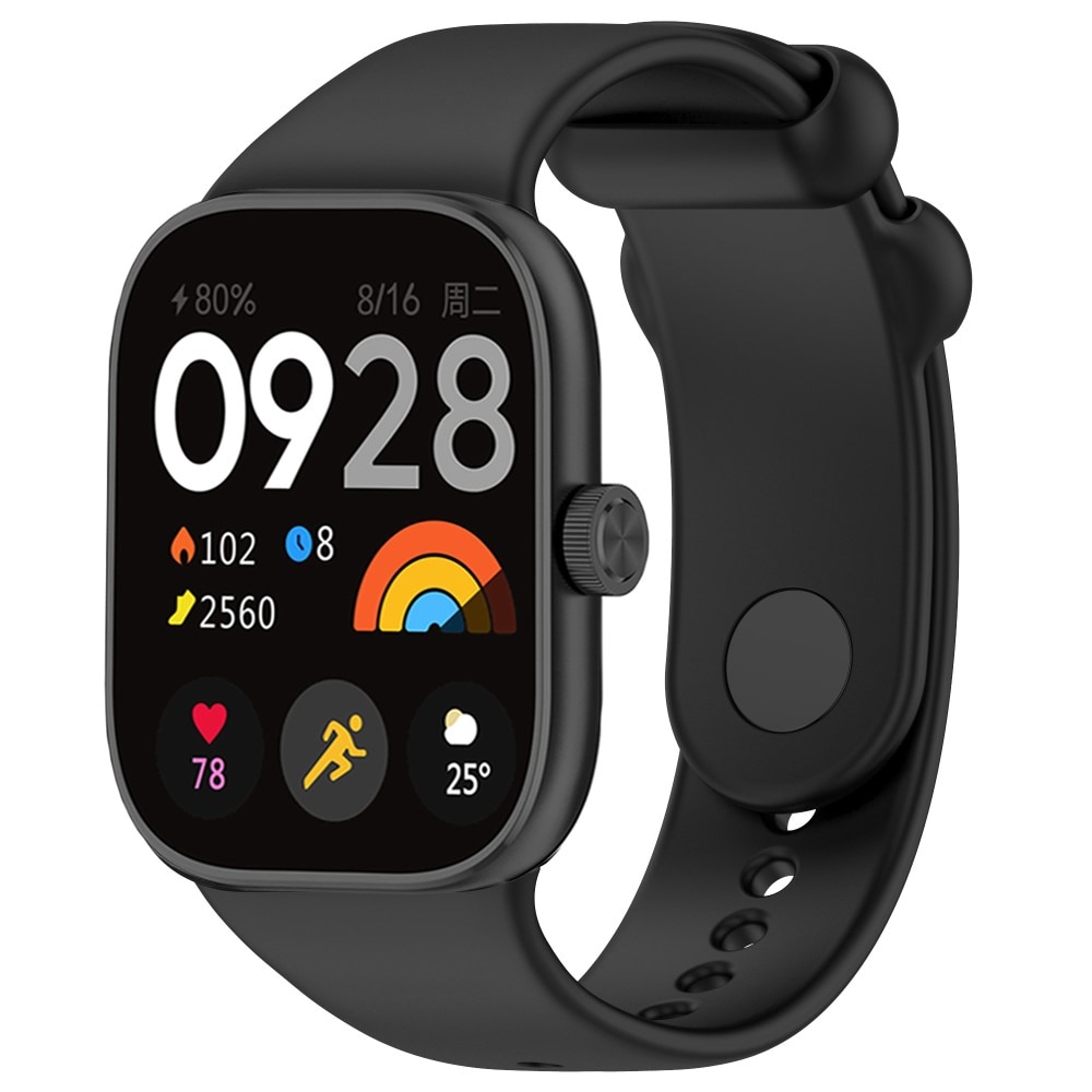 Correa de silicona para Xiaomi Redmi Watch 4, negro