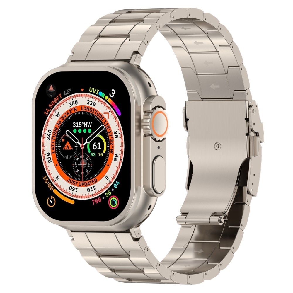 Elevate Correa de titanio Apple Watch 44mm, titanio