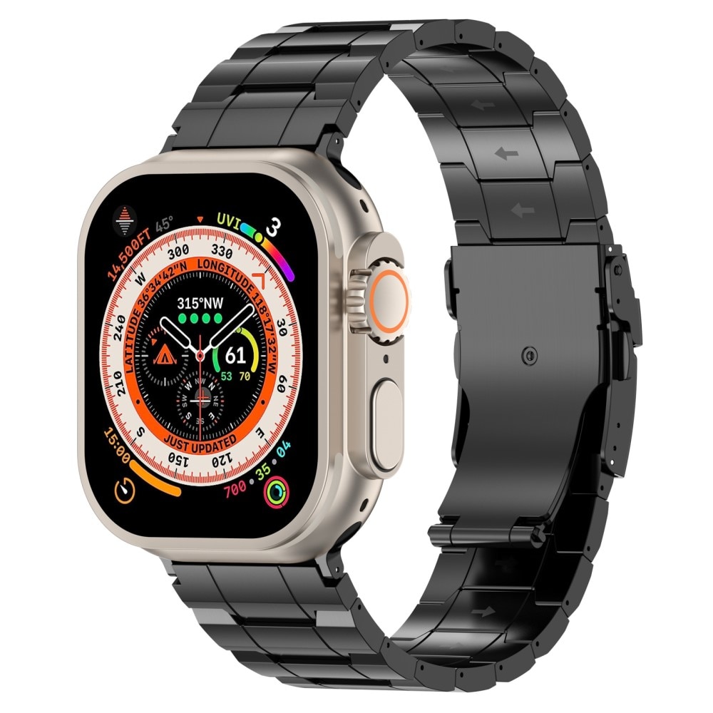 Elevate Correa de titanio Apple Watch 41mm Series 9, negro
