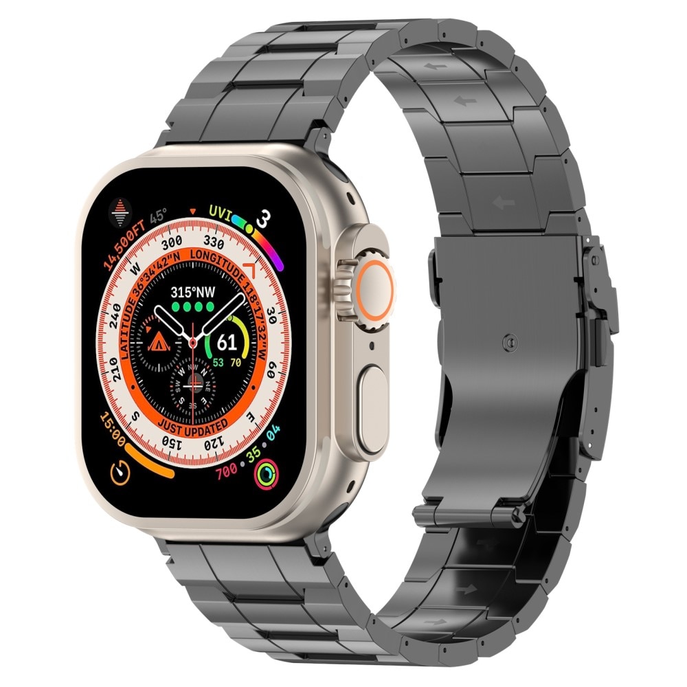 Elevate Correa de titanio Apple Watch 41mm Series 9, gris