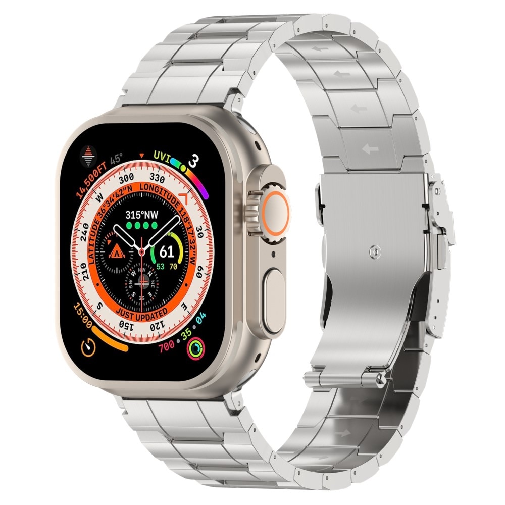 Elevate Correa de titanio Apple Watch 41mm Series 9, plata