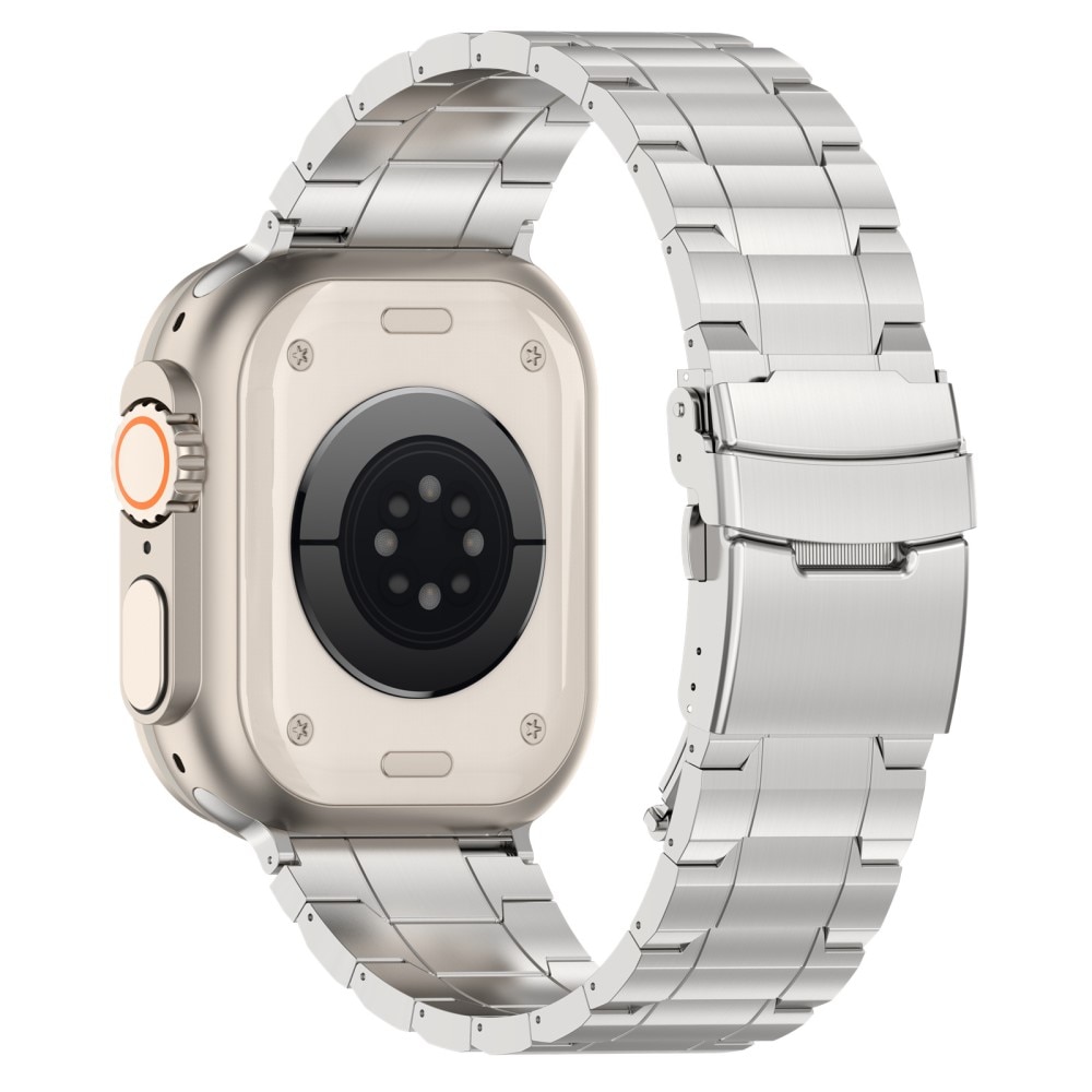 Elevate Correa de titanio Apple Watch SE 40mm, plata